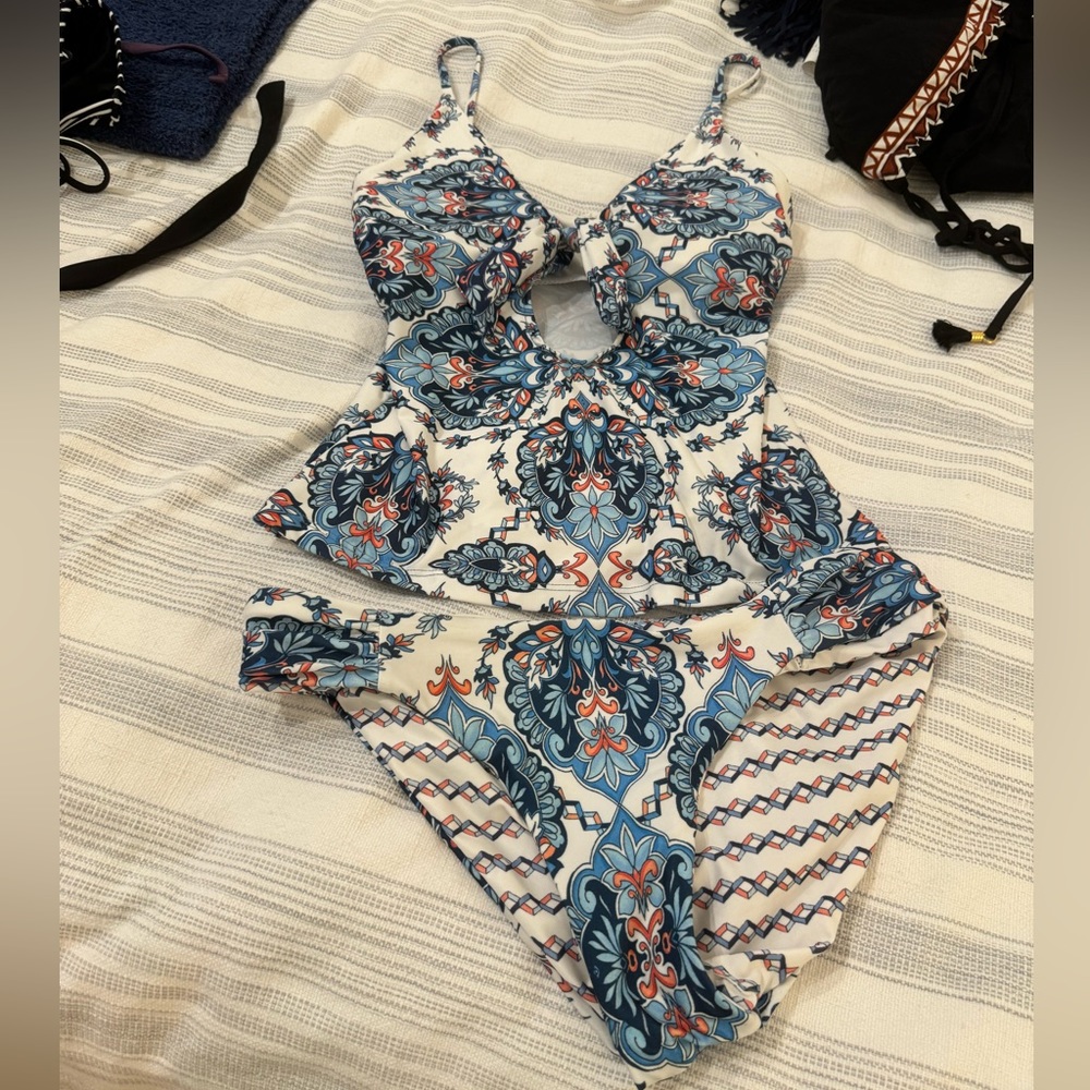 Becca tankini blue